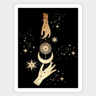 Sun, Moon & Stars • Tarot & Modern Witch Symbols Magnet